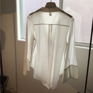 H&M white shirt with large cuffs